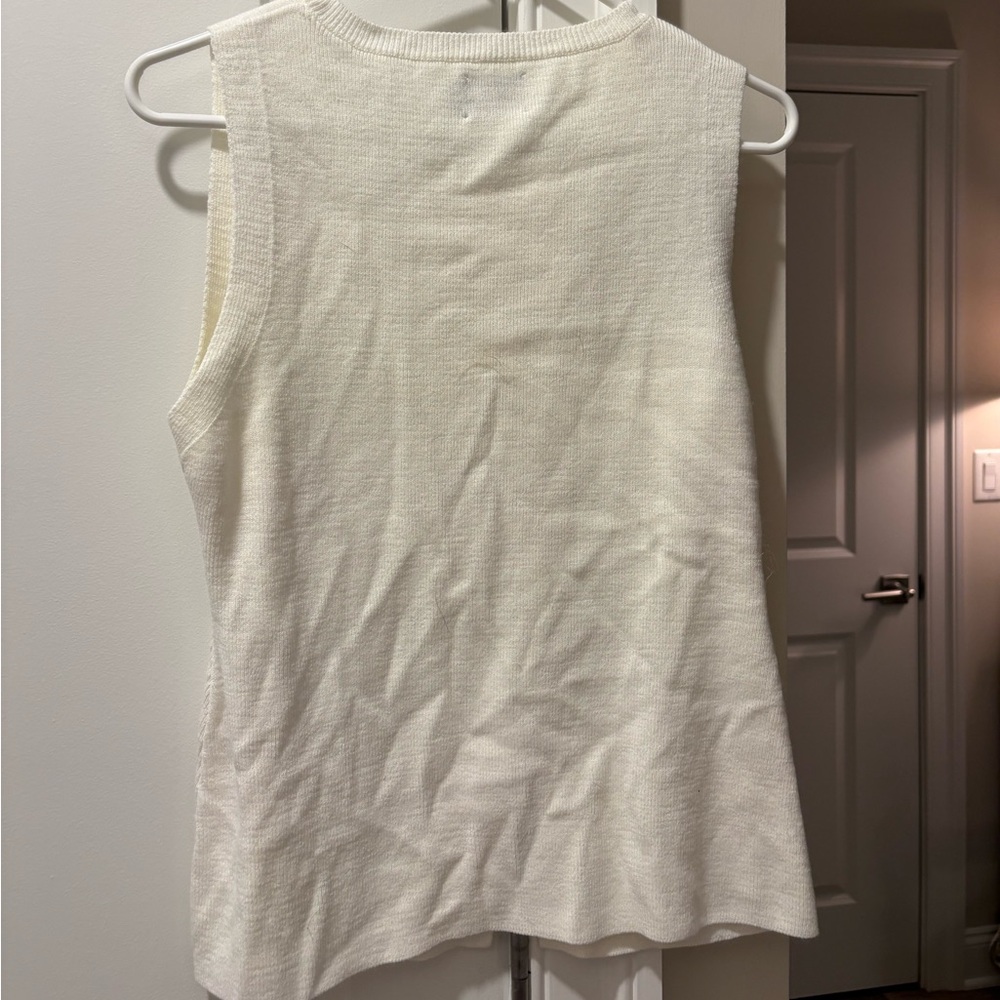 ASOS Cream Ribbed Knit Sweater - Picture 3 of 5